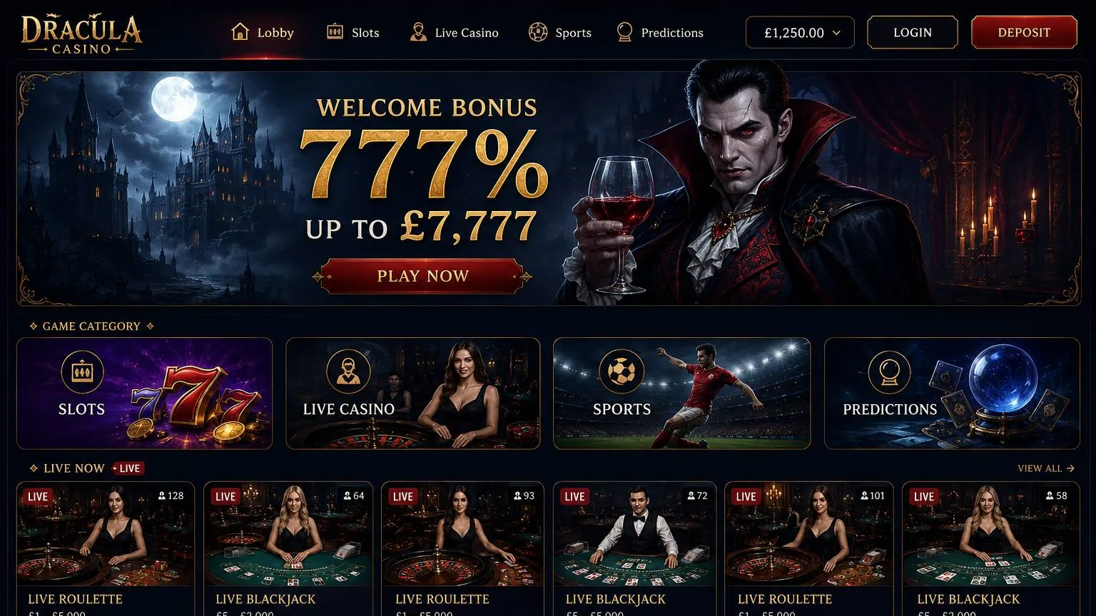 Insights into Casino Dracula casino lobby